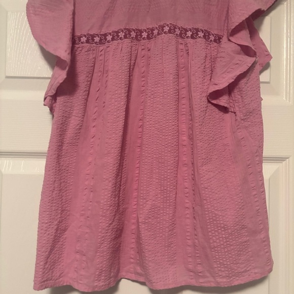 Anthropologies Rahi Flutter Sleeve Blouse - Picture 7 of 12